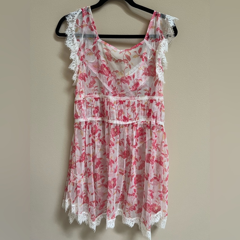 Free People Ivie sheer top- size XL - Picture 4 of 5